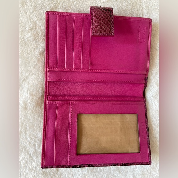 Neiman Marcus Rare Genuine Python wallets - Picture 9 of 11